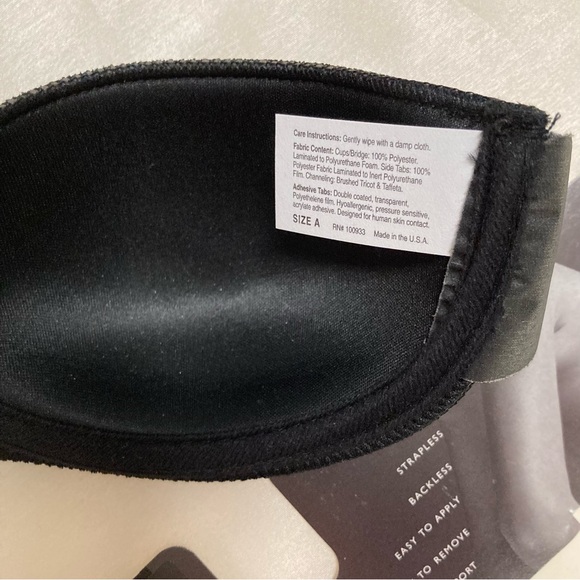 NWT Fashionforms Extreme Strapless Bra. 
Black. Size A cup. - Picture 4 of 6